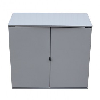Шкаф-ящик для двух газовых баллонов 27 литров уличный цвет серый